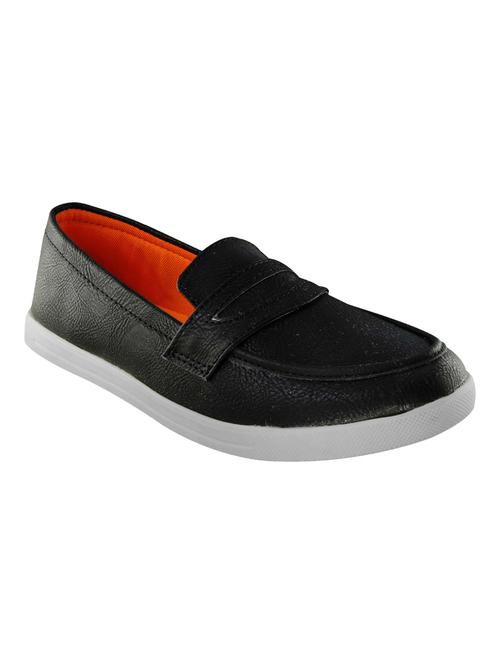 black leatherette casual slipon - 14529139 - Very Small Image - 1