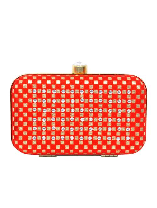 red polyester box clutch - 14530251 - Very Small Image - 1