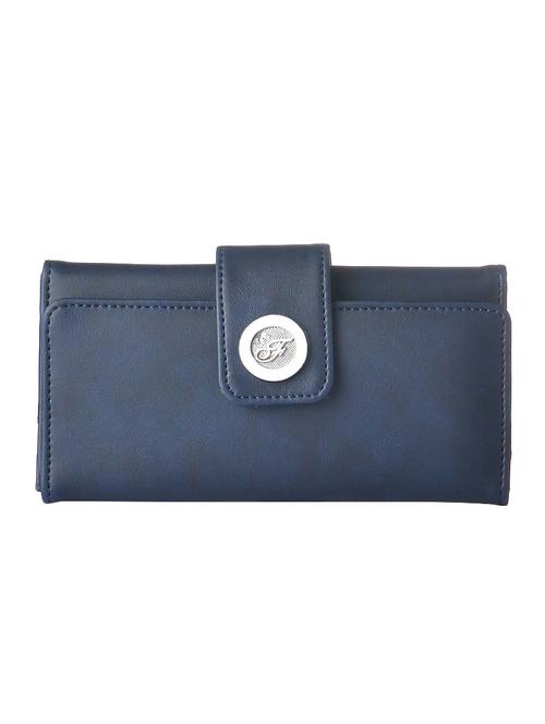 blue leatherette  regular clutch - 14533599 - Very Small Image - 1