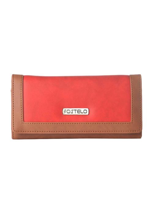 red leatherette regular clutch - 14533603 - Very Small Image - 1