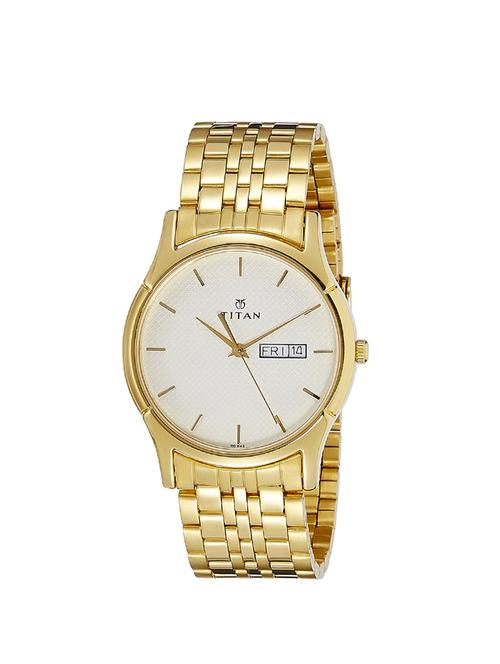 titan golden water resistant watch for men - 1636ym01 - 14537802 - Very Small Image - 1