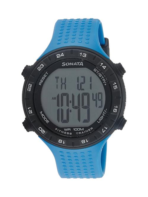 sonata black digital dial  watch for men - 77040pp03 - 14537857 - Very Small Image - 1