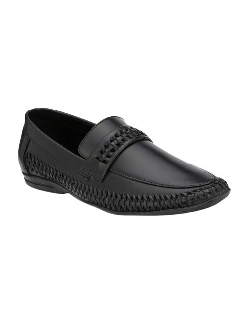 black leatherette casual slipon - 14539909 - Very Small Image - 1