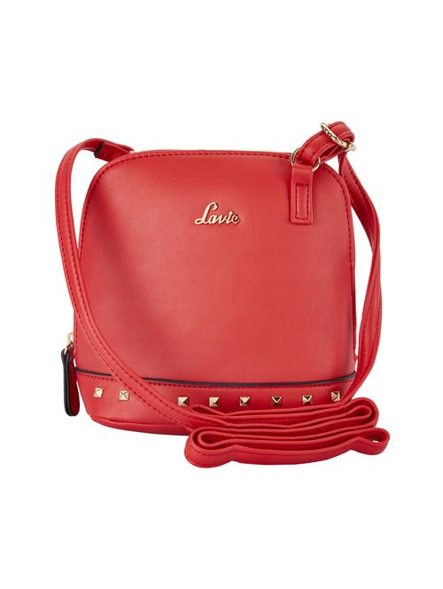 red leatherette regular sling bag - 14540178 - Very Small Image - 1