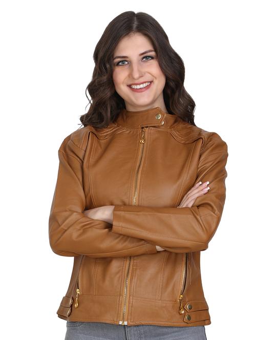 brown leather jacket - 14542342 - Very Small Image - 1