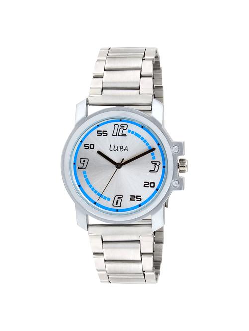 luba stainless steel analog watch - 14543127 - Very Small Image - 1