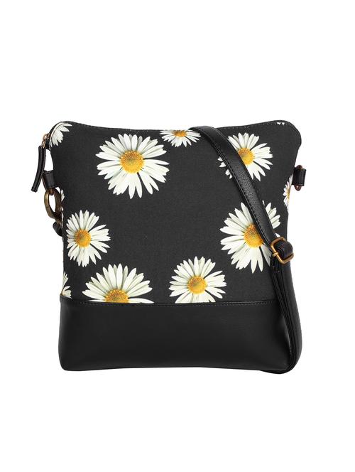 Black Canvas Sling Bag - 14543191 - Very Small Image - 1