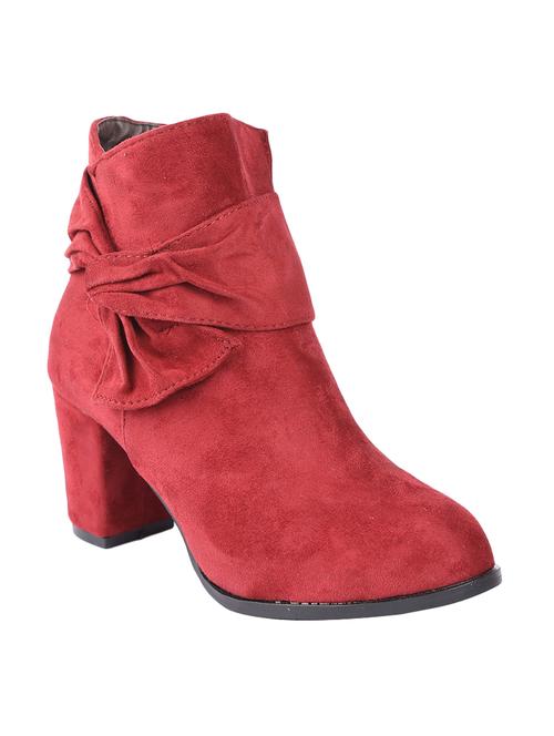 Maroon Ankle Length Boot - 14543838 - Very Small Image - 1