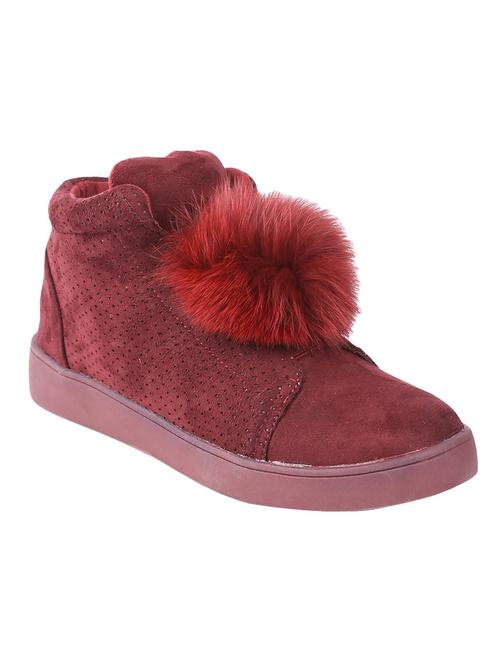 maroon ankle length  boot - 14543839 - Very Small Image - 1