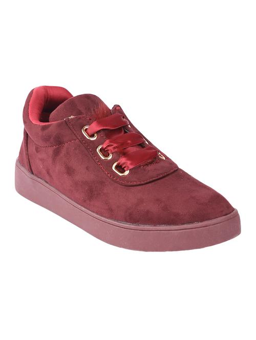 maroon lace-up sneaker - 14543840 - Very Small Image - 1