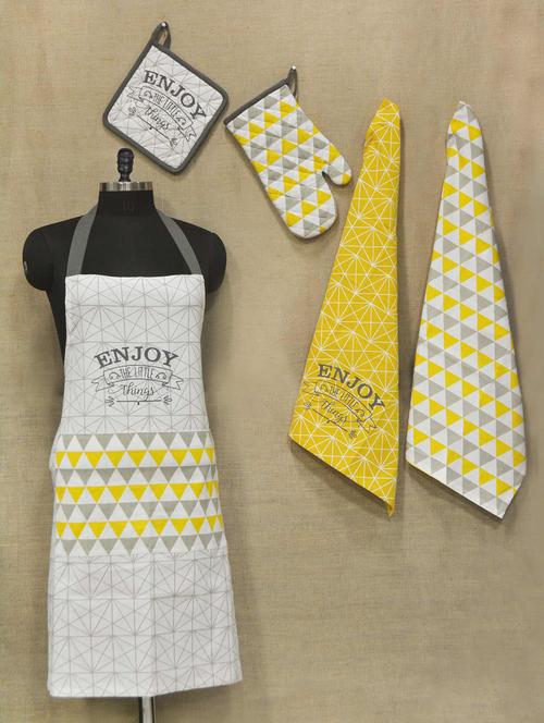 printed kitchen linen 5 pc set - 14544883 - Very Small Image - 1