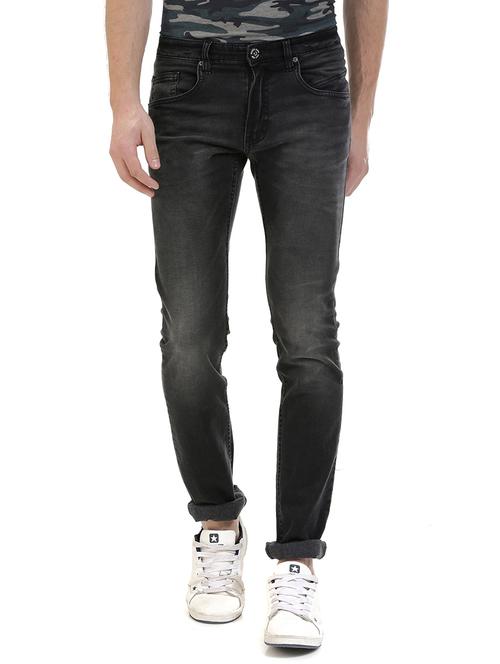 black denim washed jeans - 14545671 - Very Small Image - 1