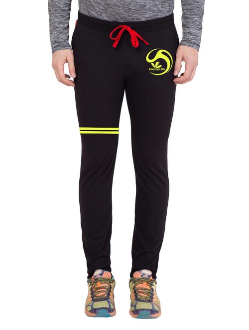 black cotton  full length track pant - 14549595 - Very Small Image - 1