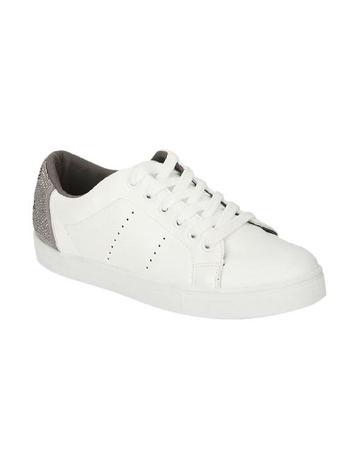 white patent leather laceup sneakers - 14549953 - Very Small Image - 1