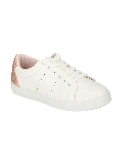 white patent leather laceup sneakers - 14550163 - Very Small Image - 1