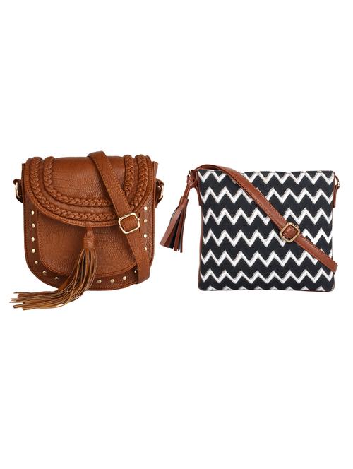 multi colored leatherette  regular sling bags - 14554028 - Very Small Image - 1