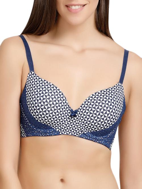 blue printed t-shirt bra - 14554829 - Very Small Image - 1