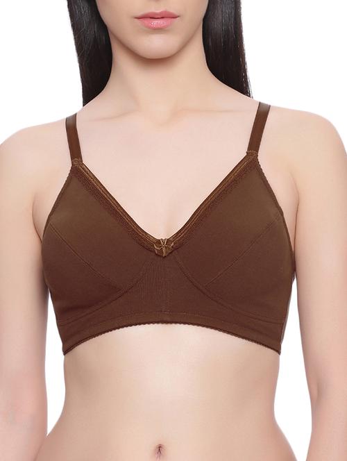 brown solid bra - 14554874 - Very Small Image - 1