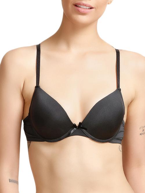 bow patch solid t-shirt bra - 14554881 - Very Small Image - 1