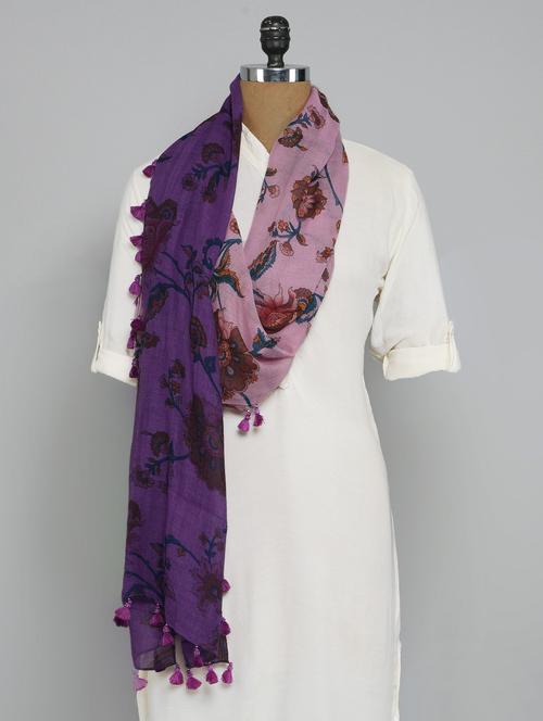 women's floral print stole - 14556734 - Very Small Image - 1