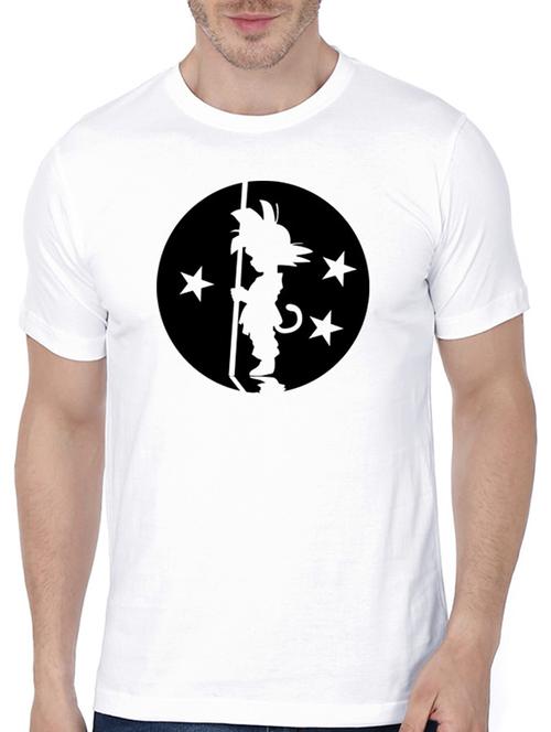 white cotton chest print tshirt - 14556960 - Very Small Image - 1