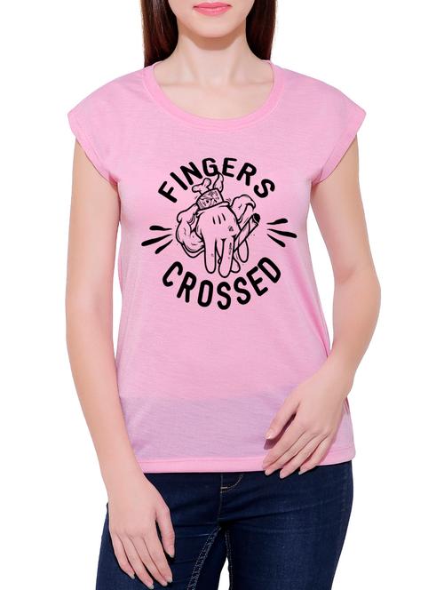 pink cotton tee - 14557195 - Very Small Image - 1