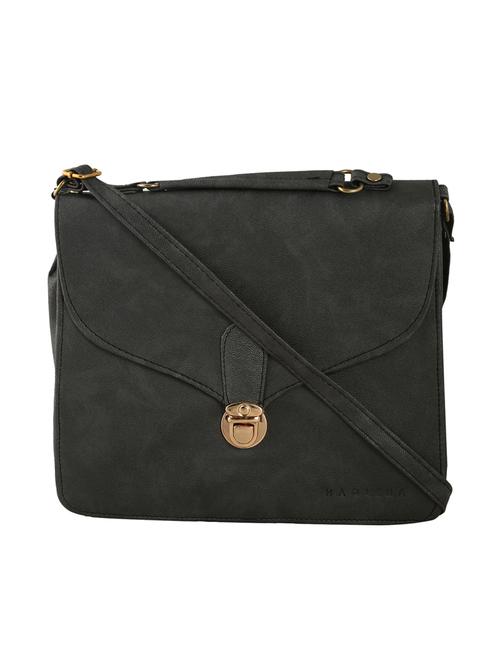 black leatherette sling bag - 14557522 - Very Small Image - 1