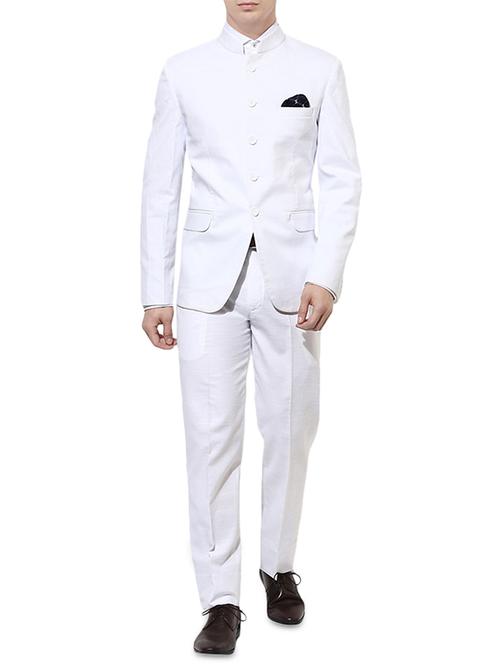 white solid suit - 14557643 - Very Small Image - 1