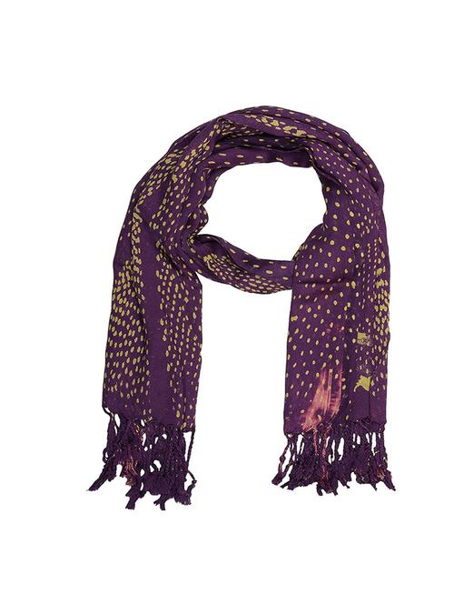 purple viscose stole - 14557970 - Very Small Image - 1