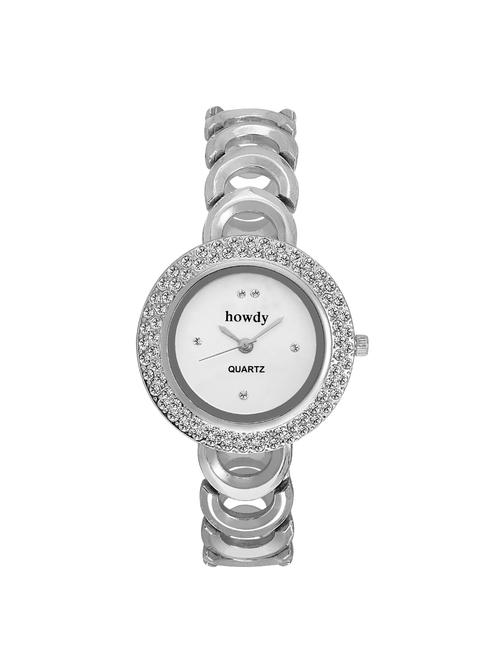 Howdy Analogue Silver Dial Women Watch - 14559104 - Very Small Image - 1