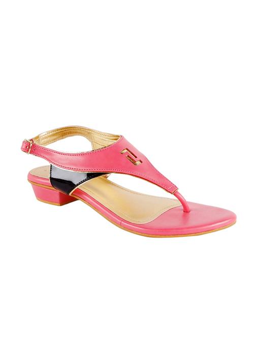 pink leather back strap sandals - 14560673 - Very Small Image - 1