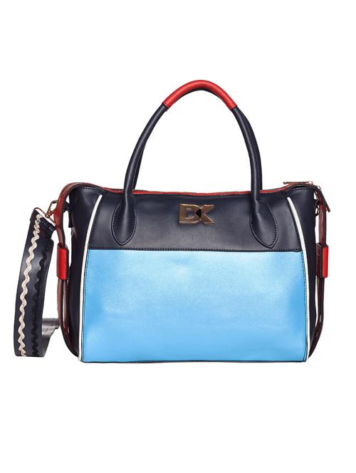 blue leatherette handbag - 14560691 - Very Small Image - 1