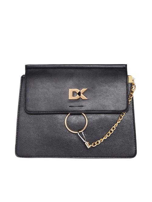 black leatherette regular sling bag - 14560710 - Very Small Image - 1