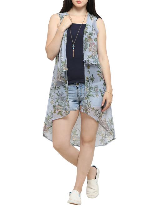 light blue asymmetric shrug - 14561286 - Very Small Image - 1