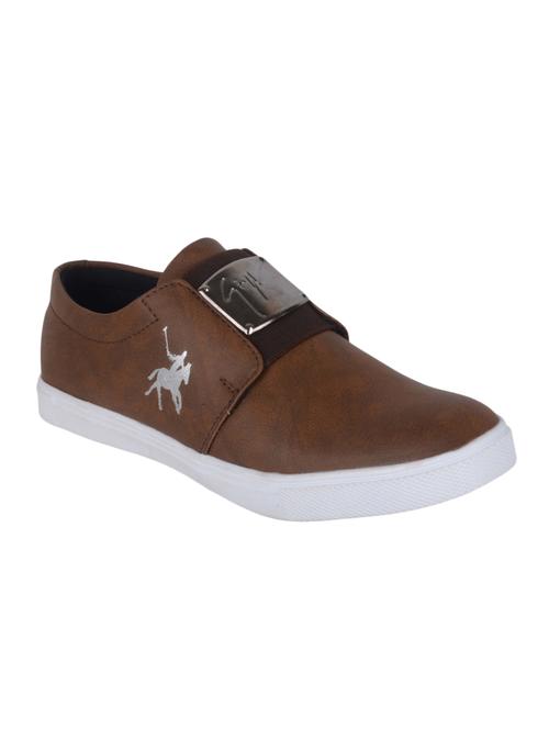 brown leatherette slipon - 14561782 - Very Small Image - 1