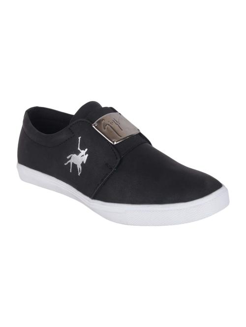 black leatherette slipon - 14561783 - Very Small Image - 1