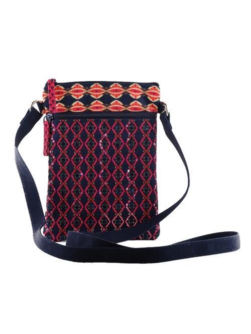 blue canvas regular sling bag - 14561924 - Very Small Image - 1