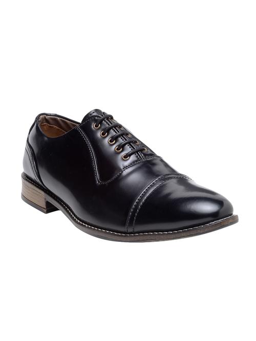 black leatherette formal oxford - 14562094 - Very Small Image - 1