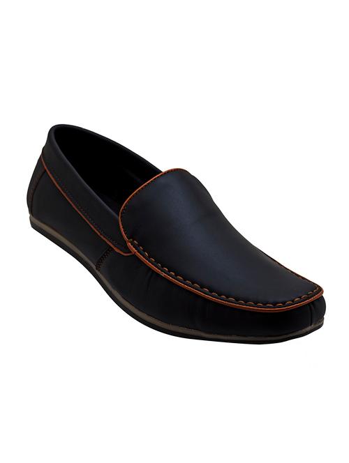 black leatherette slip on loafer - 14564398 - Very Small Image - 1