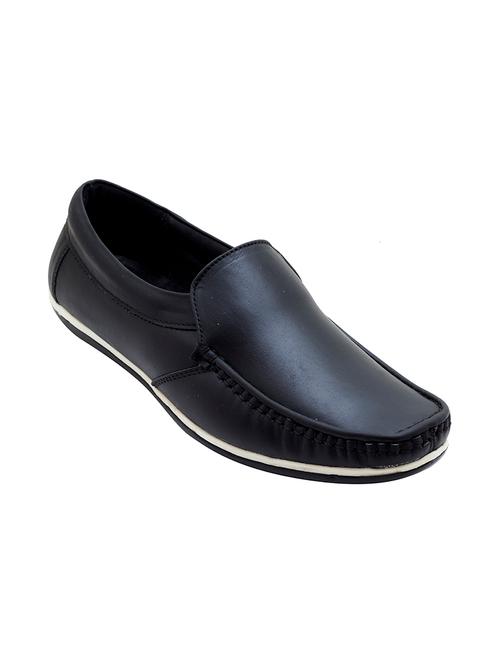 black leatherette slip on loafer - 14564399 - Very Small Image - 1