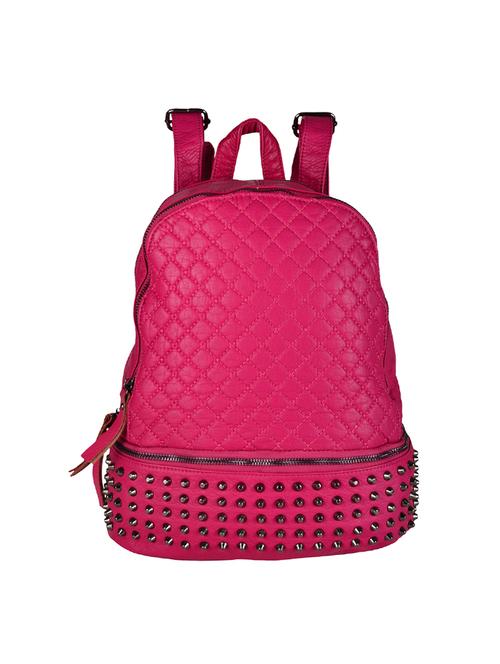 pink leatherette fashion backpack - 14566454 - Very Small Image - 1