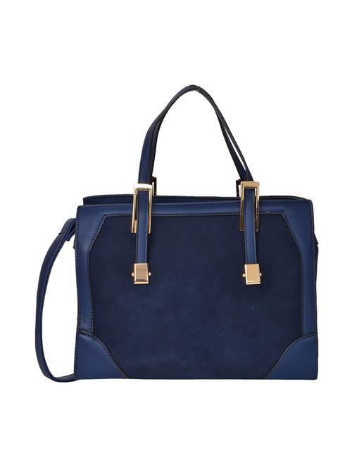 blue leatherette handbag - 14566591 - Very Small Image - 1
