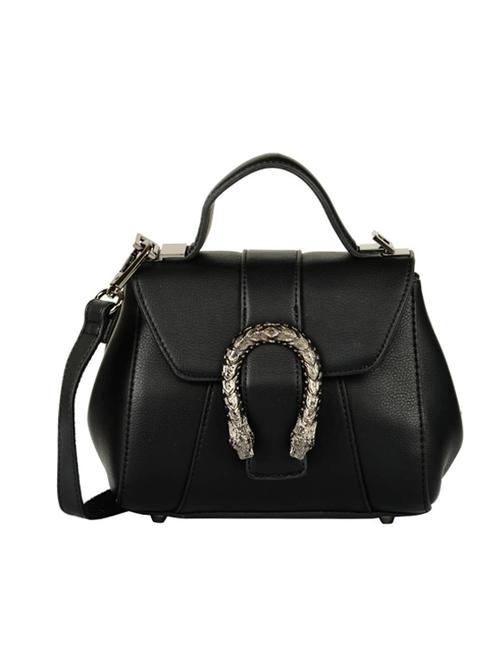 black leatherette sling bag - 14566630 - Very Small Image - 1