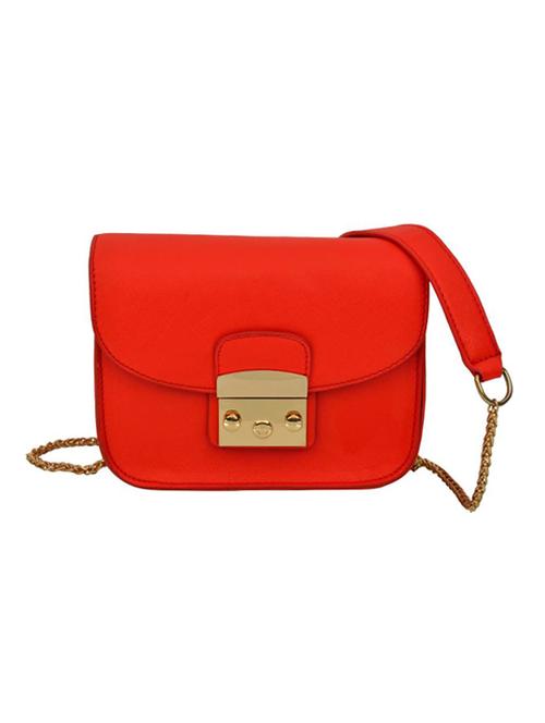 red leatherette sling bag - 14566637 - Very Small Image - 1
