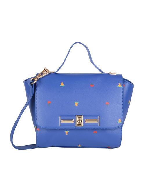 blue leatherette sling bag - 14566643 - Very Small Image - 1