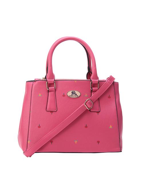 pink leatherette handbag - 14566646 - Very Small Image - 1