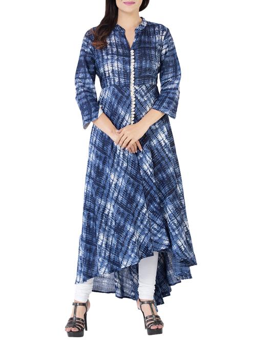 printed high-low kurta - 14567832 - Very Small Image - 1