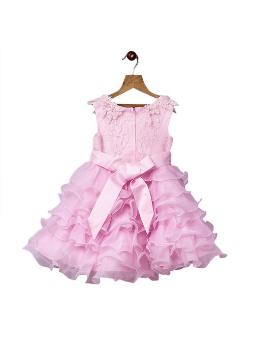 pink net frock - 14568019 - Very Small Image - 1
