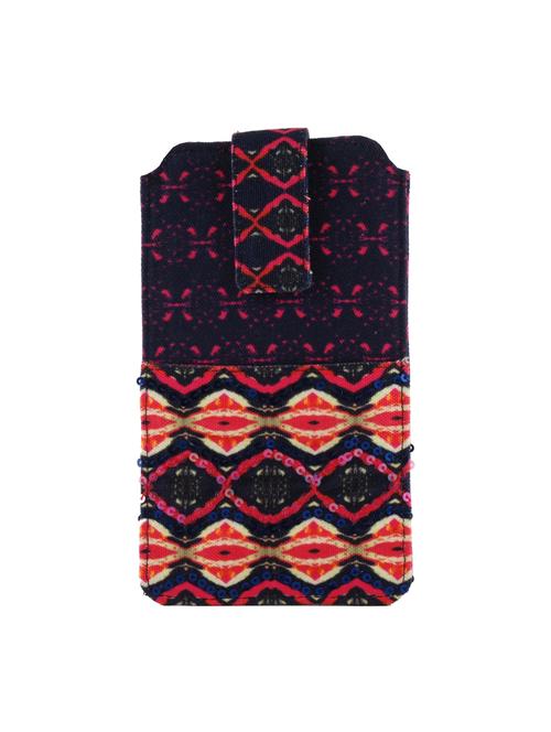 black fabric mobile cover - 14568165 - Very Small Image - 1