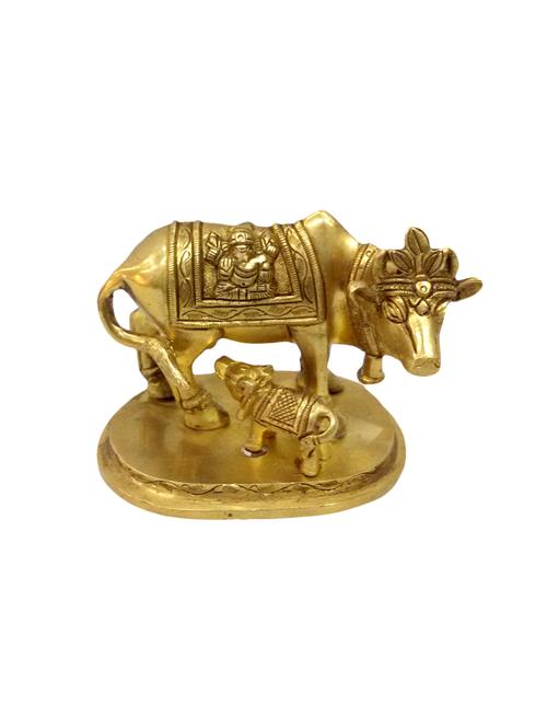 decorative statue of cow with its baby cow handicrafts product - 14570116 - Very Small Image - 1